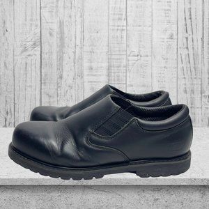 Skechers Cottonwood Goddard Men's Non-Safety Leather Work Shoes - Black, US 12